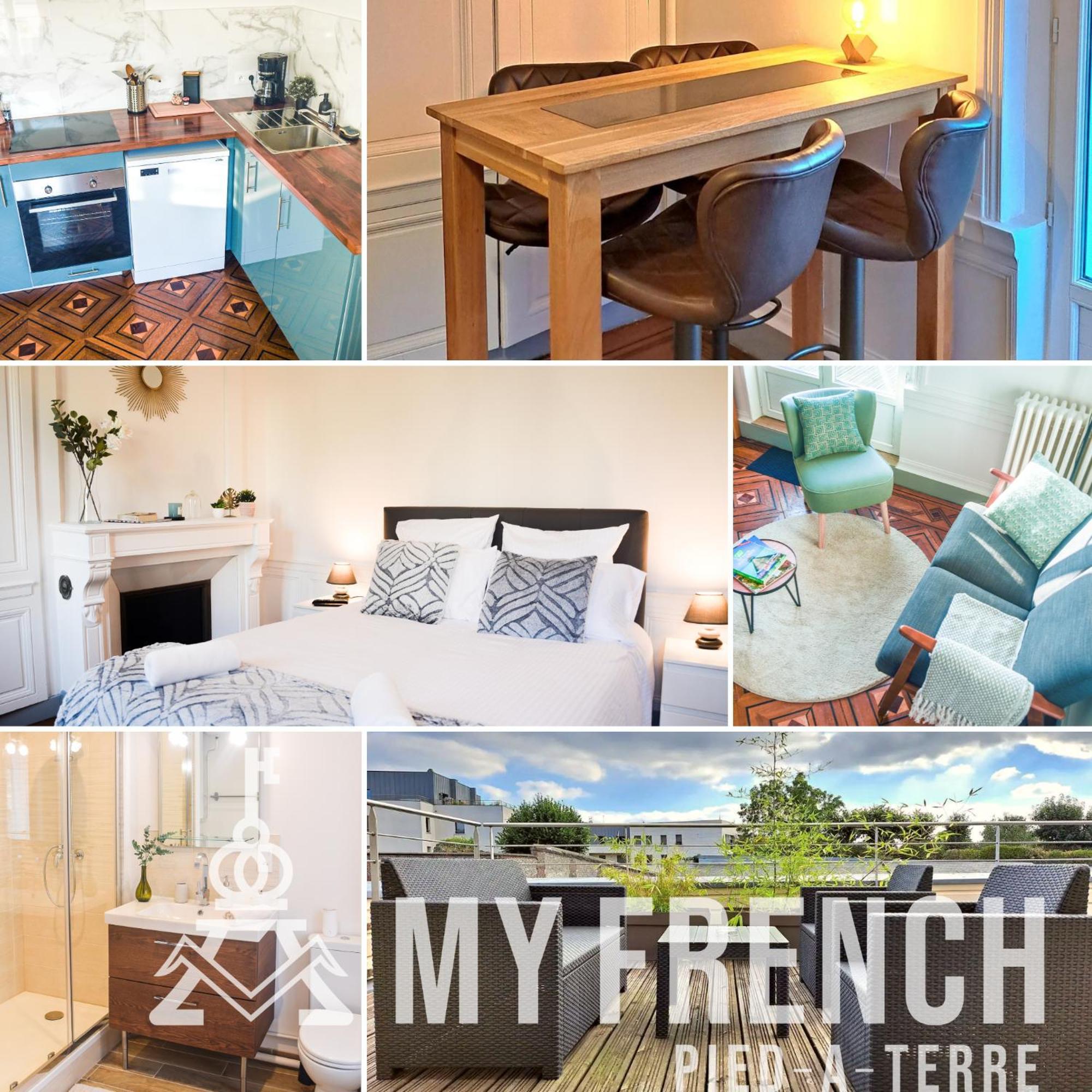Le Canyon Rouen Centre By Myfrenchpat Terrasse & Parking Extérieur photo