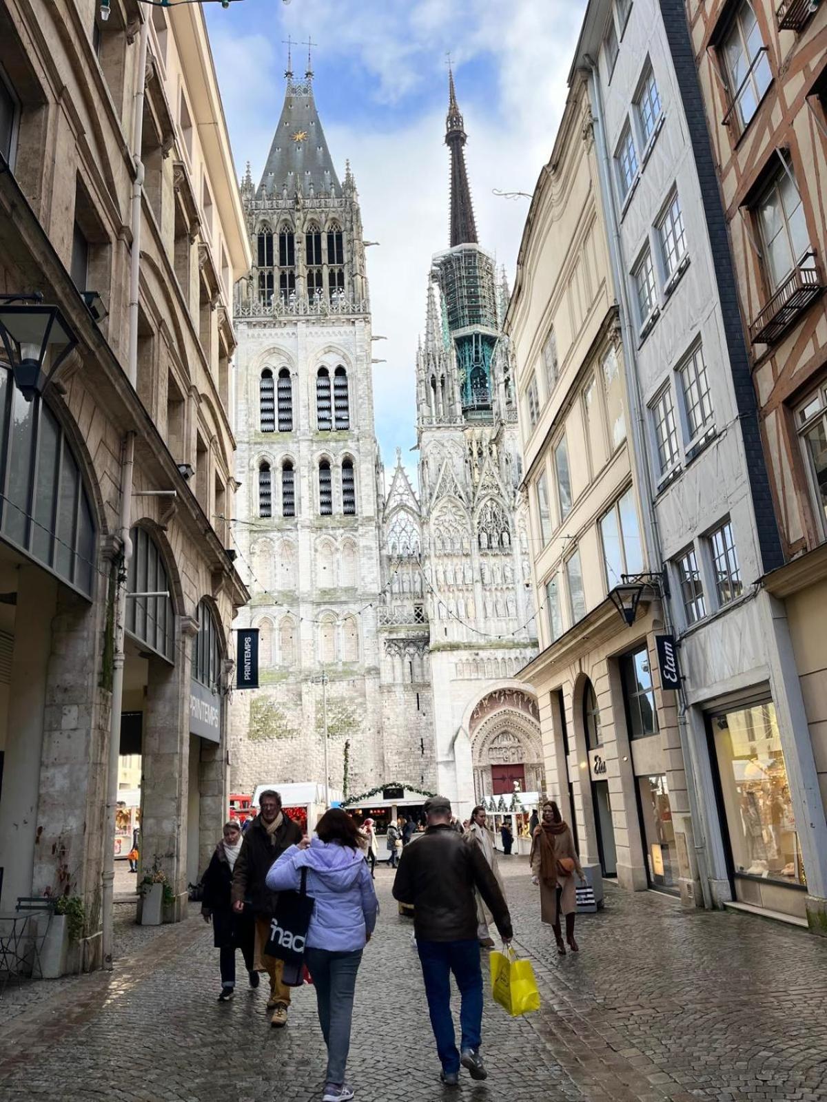 Le Canyon Rouen Centre By Myfrenchpat Terrasse & Parking Extérieur photo
